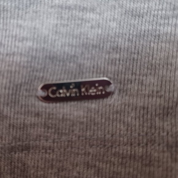 Women's Calvin Klein Shoulderless Grey Top Size Small - Picture 4 of 8